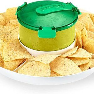 Casabella Guac-Lock Container with Chip Tray, New in Box, Hard to Find